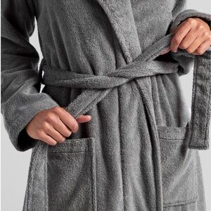 Parachute Turkish Cotton Spa Robe – Grey Unisex Bathrobe OS (New With Tags)